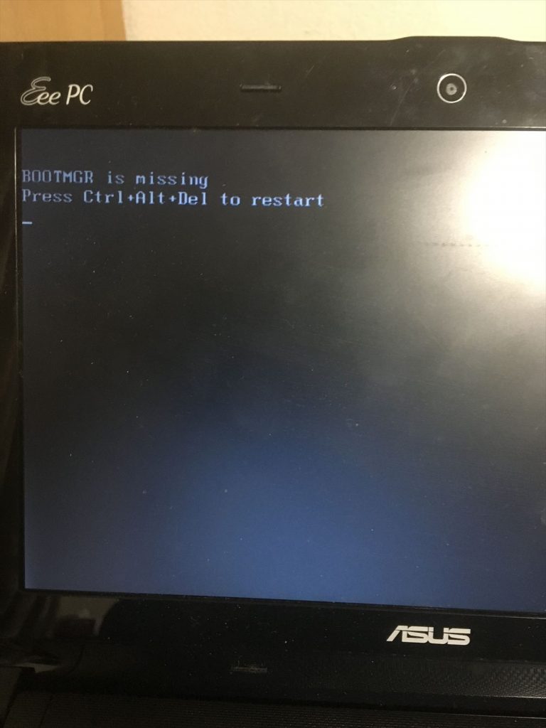 【トラブル】Asus Eee PCを初期化してみたら壊れたくさい