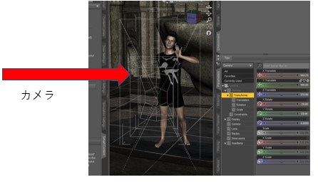 Daz3dでのカメラの設定方法